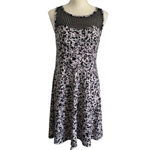 Xhilaration Animal Print Sweetheart Neckline Dress Juniors Size L